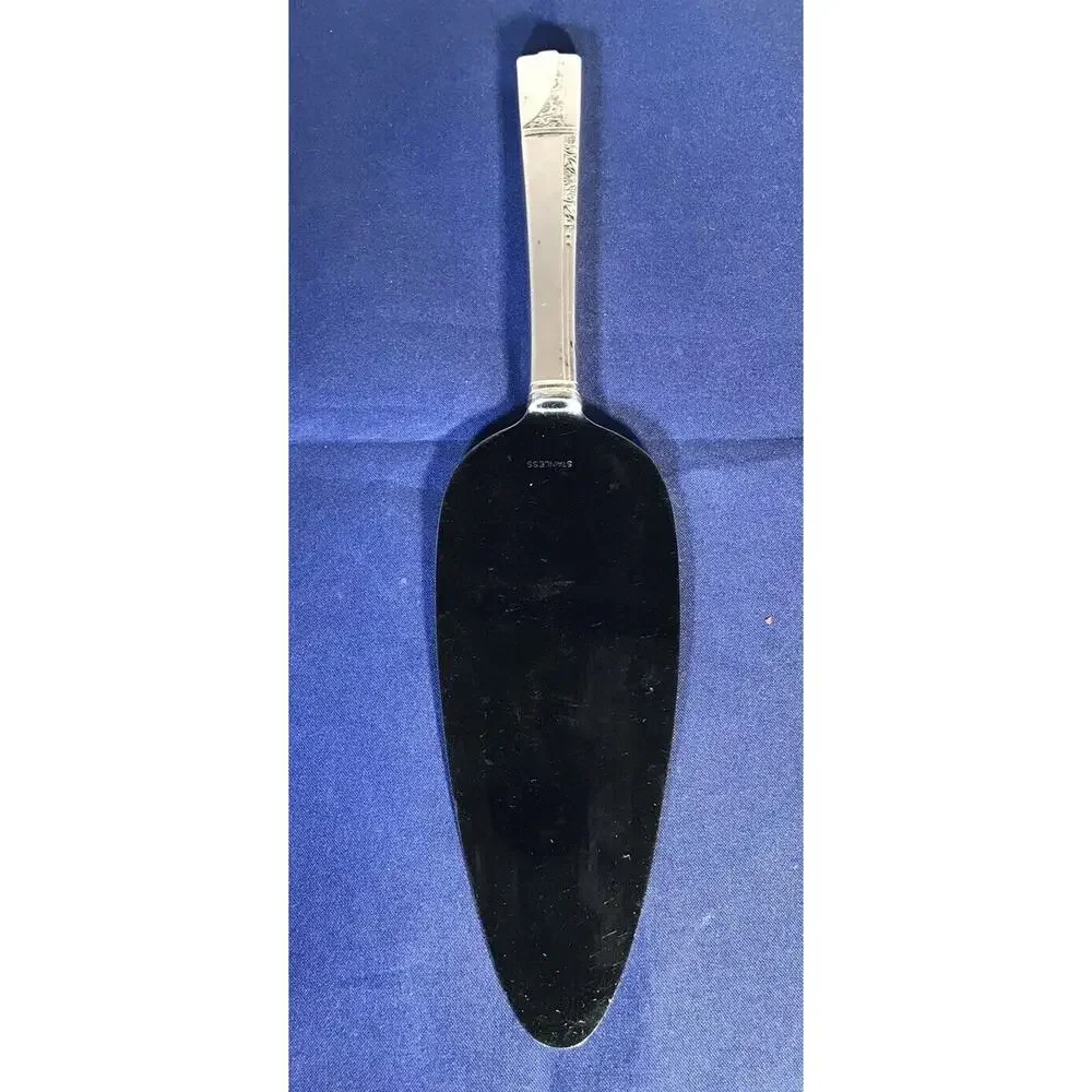 Pie Tarte Server Silver Plate Handle Stainless Blade 9 3/4